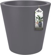 Elho Pure Straight Round 50 - Grote Bloempot voor Binnen en Buiten - Gereycled Plastic - Ø 49.5 x H 51 cm - Antraciet