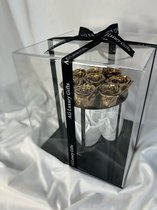 Luxury flower box - goude rozen box - AG Luxurygifts - Moederdag cadeau - Valentijnsdag cadeau - long life rozen - luxe cadeau - rozen box - bloemen box - luxe - for haar - cadeau for haar