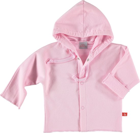 Baby vest bio sweatstof roze 74/80 Limobasics