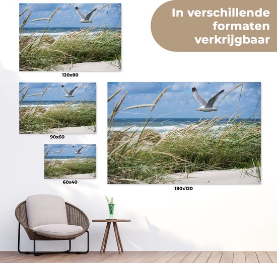 Décoration de jardin Plage - Vogel - Plantes - 60x40 cm - Poster jardin - Toile jardin - Poster extérieur