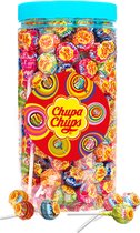 Chupa Chups Mini lollies - snoepmix met fruitsmaken - in herbruikbare bokaal - 630g