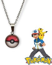 Pokemon - Pokeball - Ketting - Hanger - Sieraden - Pokemon Ketting - RVS - Cadeau - Jongen en Meisje - Kinderen - Volwassenen