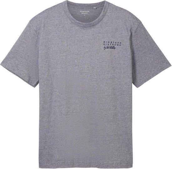 Tom Tailor T-shirt T Shirt Met Tekst 1041867xx10 35596 Mannen Maat - M
