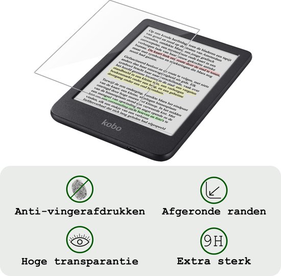 Protecteur d'écran adapté au protecteur d'écran Kobo Clara Color en Tempered Glass - Protecteur d'écran adapté au protecteur d'écran Kobo Clara Color