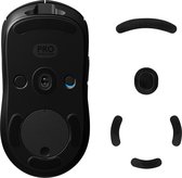 kwmobile Autocollant pour pieds de souris compatible avec Logitech G Pro Wireless Gaming - Planeur de souris d'ordinateur - Autocollants en noir