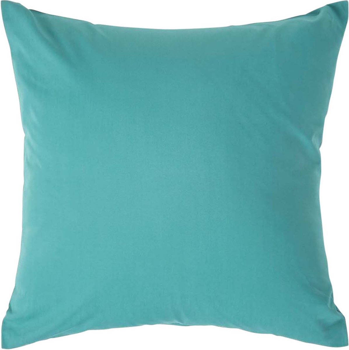 Homescapes Kussensloop 40x40 cm – Petrol – 100% Egyptisch Perkal Katoen – 200 TC