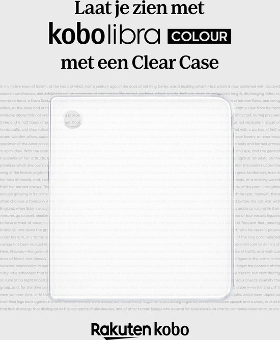 Kobo Libra Colour Hoes voor eReader - Clear Case - Transparant - Bumpercase van Kobo — afbeelding 3