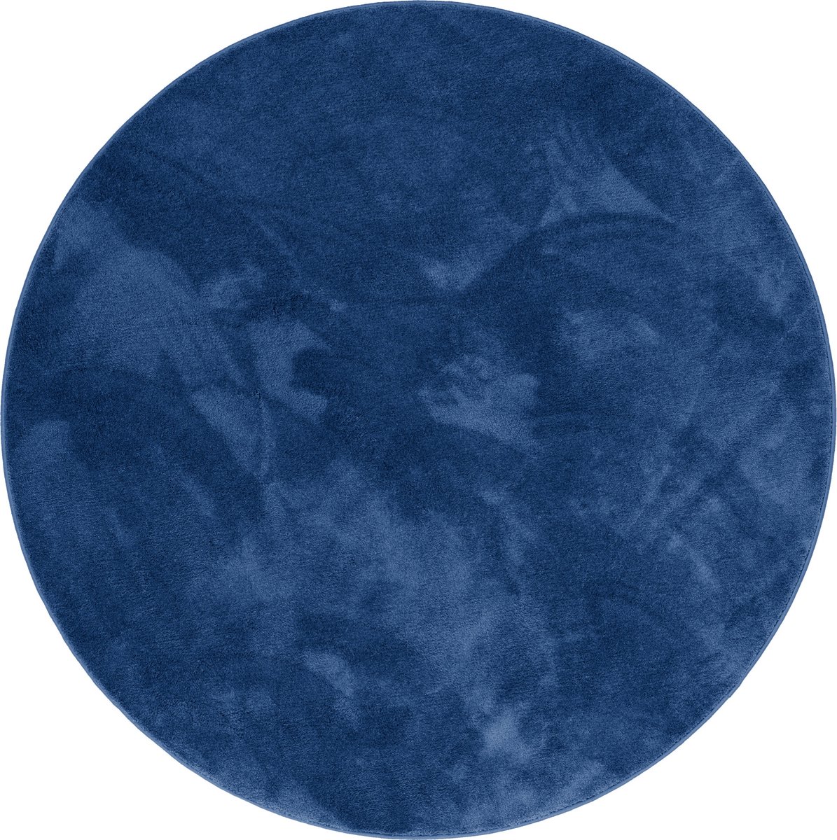 Snapstyle Luxe Superzacht Hoogpolig Langpolig Vloerkleed Deluxe Rond Blauw