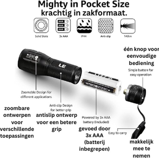 Zaklamp LED 170 mm drijvend waterdicht - Plastimo