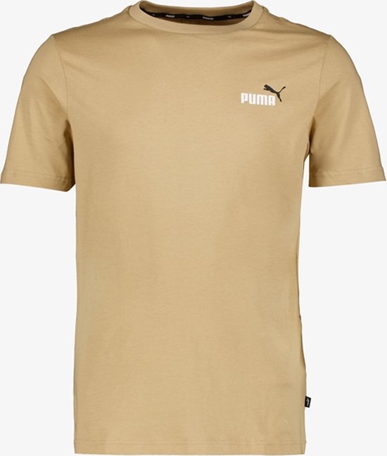 Puma ESS+ Col Small Logo heren T-shirt beige