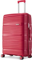 SKYCASES Handbagage Koffer met Wielen - Cijferslot - 35x21x54 cm - 40L - Rood