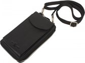 Houtkamp Leather Portefeuille pour téléphone portable pour femme - Cuir - Zwart