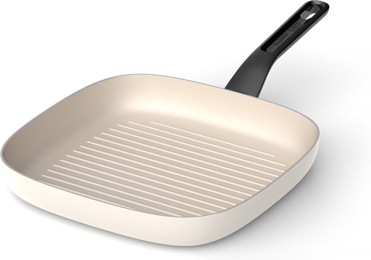 LEO Grillpan antikleef Glints Spirit - Ø 26cm - Wit - PFAS-vrij