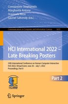 Communications in Computer and Information Science 1655 - HCI International 2022 – Late Breaking Posters