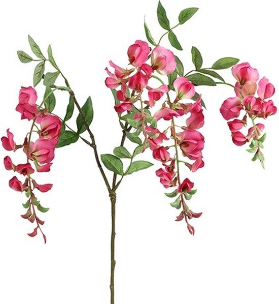 Fleur artificielle - Glycine d.pink - pluie rose - L25- W15 - H90CM