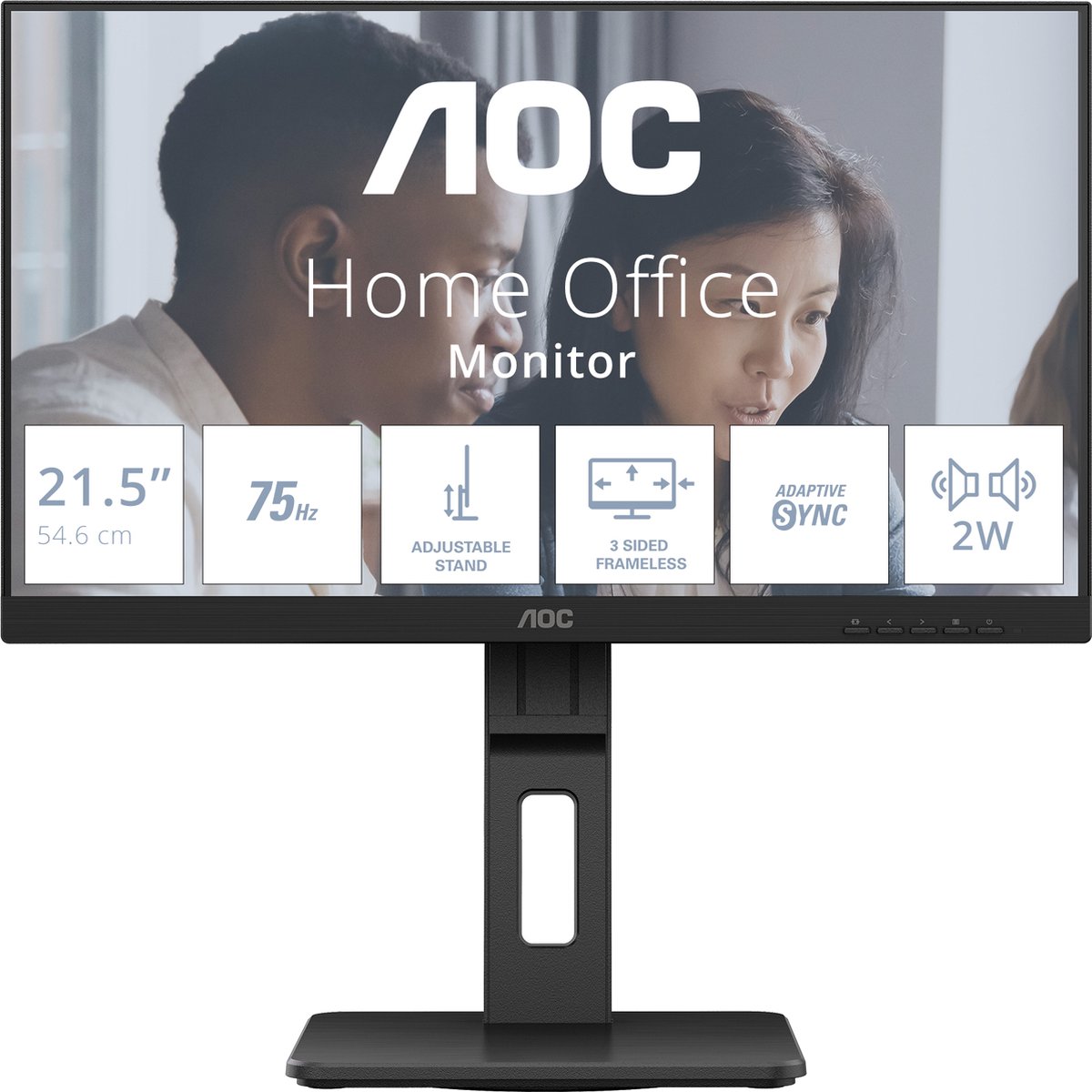 AOC E2 22E2UMF LED display 54,6 cm (21.5") 1920 x 1080 Pixels Full HD Zwart
