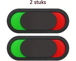2x Schuifplaat vrij - bezet- Privacy id plaat voor bezet - beschikbaar - niet storen met kleurindicatie - zwart - Acryl -