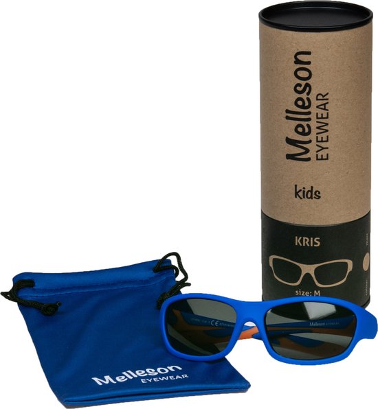 Kinderzonnebril Kris 3-8 jaar - maat M - blauw oranje van Kinder — afbeelding 2