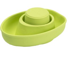 PlanToys Houten Speelgoed Rubber Cabrio Boot-Pastel Groen.