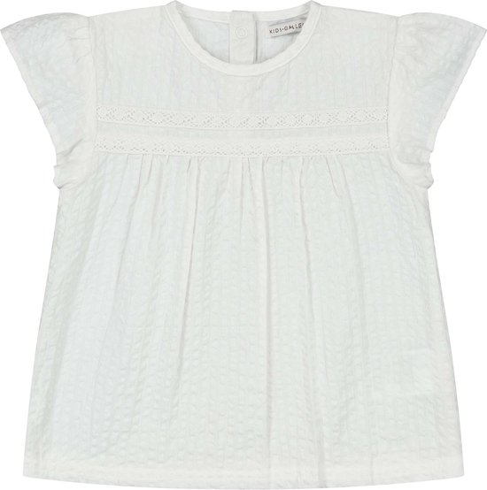 Kids Gallery baby T-shirt - Meisjes - Dark Off-White - Maat 68