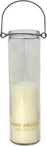 Home Society - Candle Tube  Frank - Wit - 6,3 x 6,3 x 21 cm