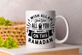 Mok I Wish Allah Give You All You Want on This Ramadan - Ramadan - Gift - Cadeau - RamadanMubarak - RamadanKareem - Vasten - Suhoor - Iftar - Moslim - Islam