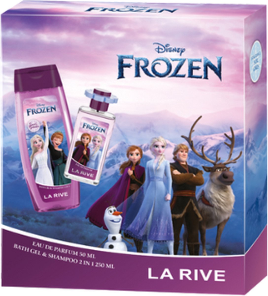La Rive Disney Frozen Cadeauset Eau de Parfum 50ml & Shampoo en Badgel Kids 250ml