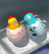 Badspeelgoed-Speelset-Babybadjespeelgoed-Dinosaurus & Chick-Squirt-2 stuks-3jaar