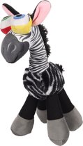 Flamingo Stripz - Speelgoed Honden - Hs Stripz Zebra Staand Zwart 14,5x23x31cm - 1st