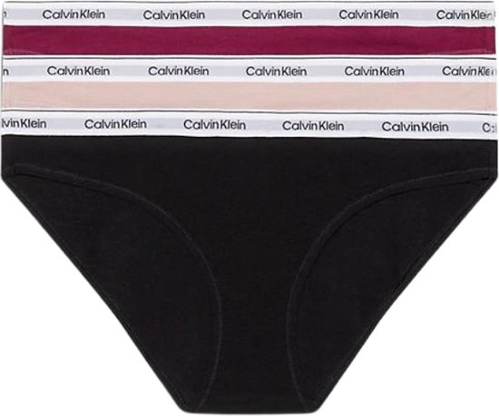 Calvin Klein 3 Pack Bikini Slips Low Raise - Dames - Multi - Maat XS