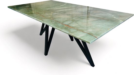 Green Fantasy Quartzite - Table à manger - Rectangulaire - Natuursteen - 200x110