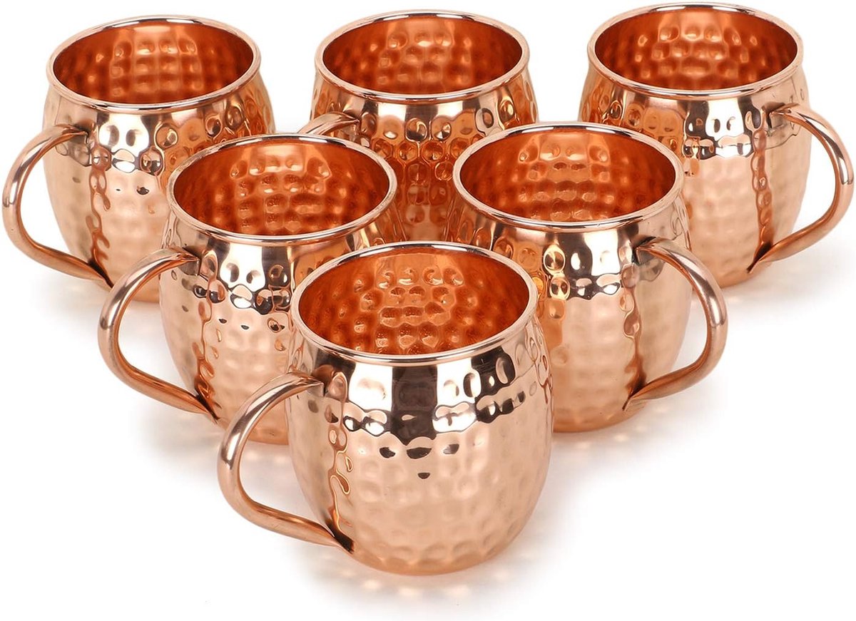 Moscow Mule Beker gehamerd koper - Kookwinkel Kitchen&More