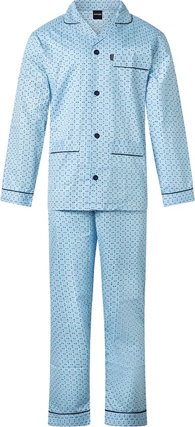 Gentlemen heren pyjama poplin | | Bubbel | blue