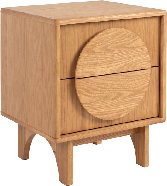 Zuiver Groove Table d'Appoint Chêne Naturel