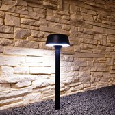 Solar tuinverlichting - Staande lamp 'Edison' - Padverlichting van 50 cm hoog - Warm wit licht - Buitenlamp zonne-energie - Zwart