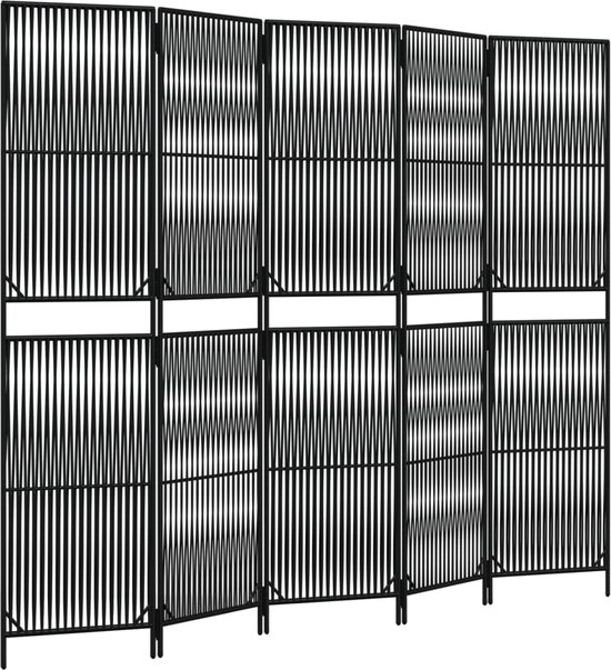 Japans Kamerscherm Zwart - 3 Panelen | Shoji Stijl