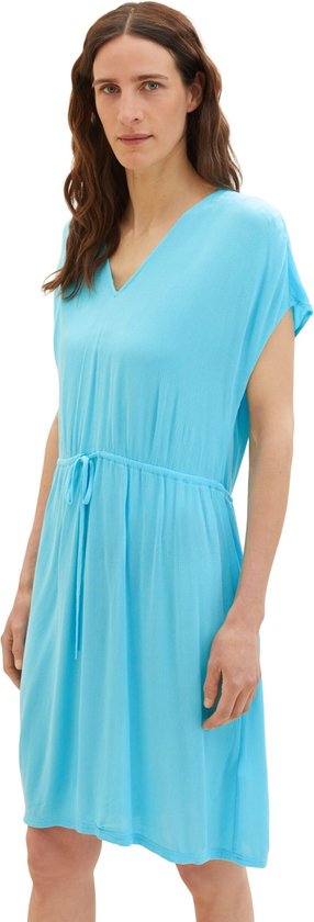 Tom Tailor Dames-Jurk--26007 teal radi-Maat 36