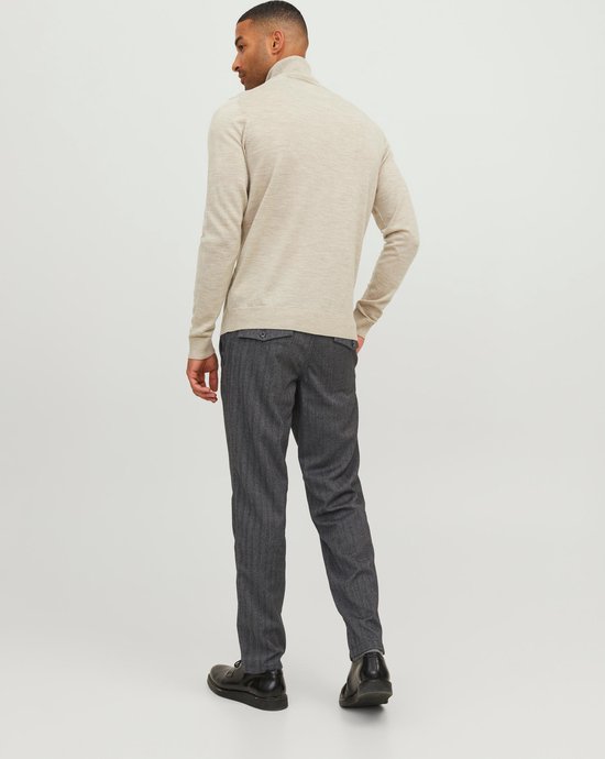 JACK & JONES Ollie Louis Winter Chino coupe classique - chino homme - à carreaux rouge bordeaux - Taille : 29/32