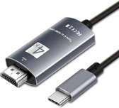 UniRay USB C naar HDMI Kabel - Ultra 4K - HDMI Switch - 1.8 meter - Premium Quality - Aluminium