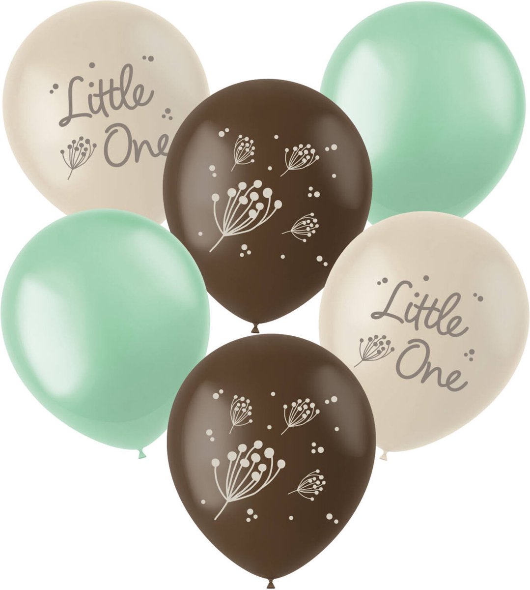 Folat - Ballonnen blooming baby Little One - 33 cm - 6 stuks