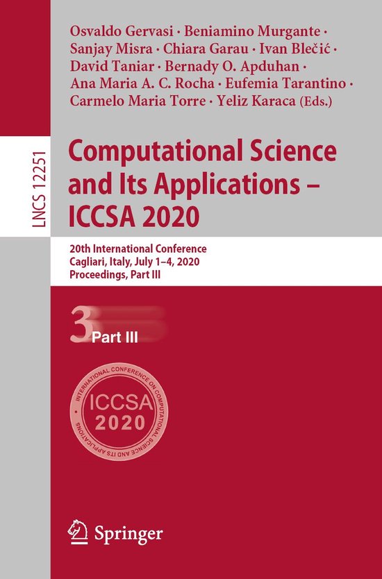 Springer Nature Proceedings Computer Science 3 - Computation ... - cover