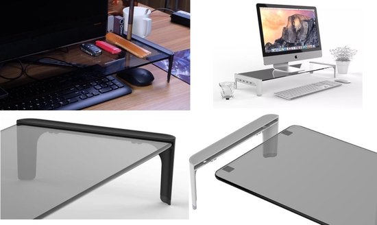 Monitor Tv verhoger toetsenbord Plateau Mediabox DVD player