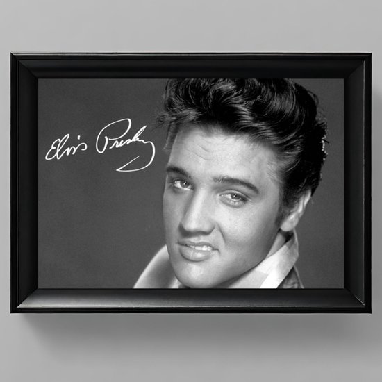 Elvis Presley Kunst - Gedrukte handtekening - 10 x 15 cm - In Klassiek ...
