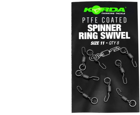 Korda PTFE Spinner Ring Swivel Size 11 - End Tackle van Korda — afbeelding 3