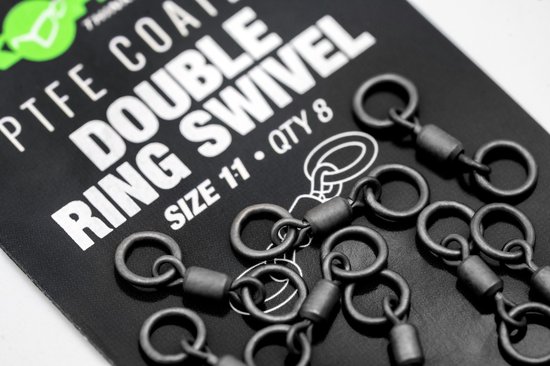 Korda PTFE Double Ring Swivel Size 11 - Wartels van Korda — afbeelding 2