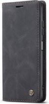 Casemania Hoesje Geschikt voor Oppo A79 - Charcoal Gray - Portemonnee Book Case