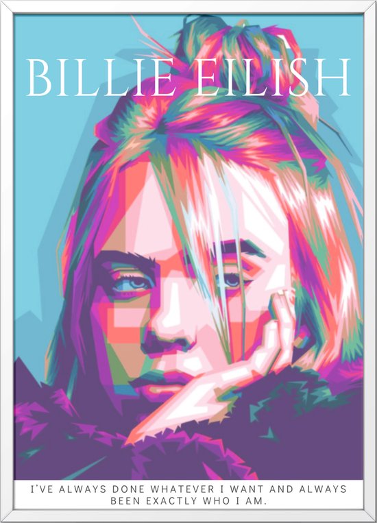 Holland Rose Billie Eilish Poster - Happier Than Ever - 60x42 cm | bol
