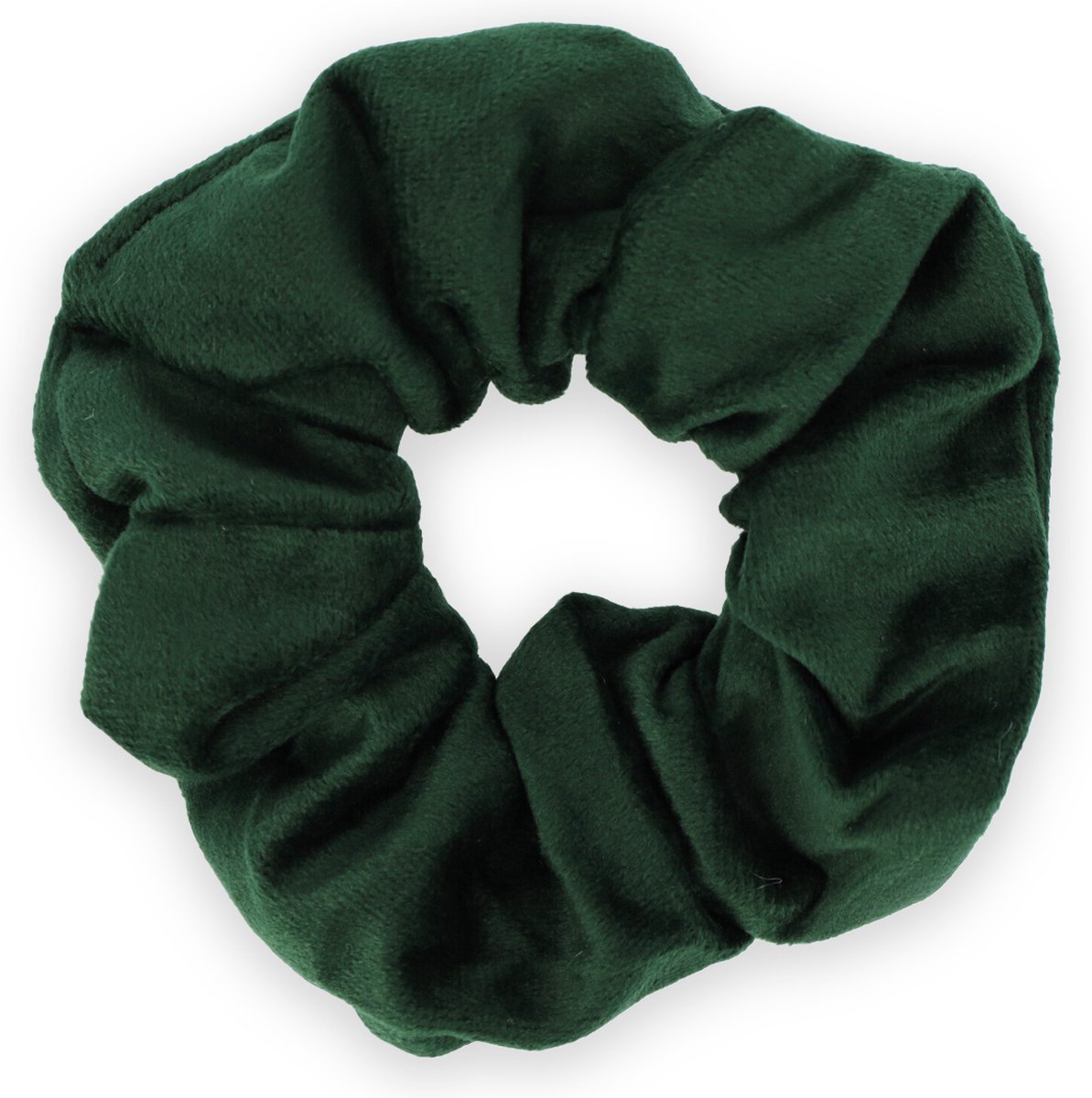 Lajetti - Scrunchie Soft Velvet Groen Haarelastiek Haaraccessoire - 1 stuk