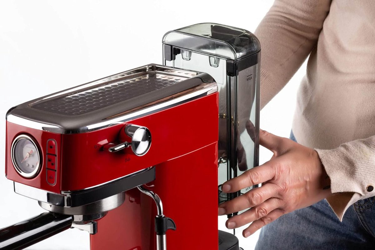 Ariete 1381/33 Moderna Espressomachine 15 bar Rood - afbeelding 2