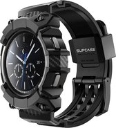 SUPCASE UB Pro Case avec bracelet adapté au Samsung Galaxy Watch 4 46MM Zwart